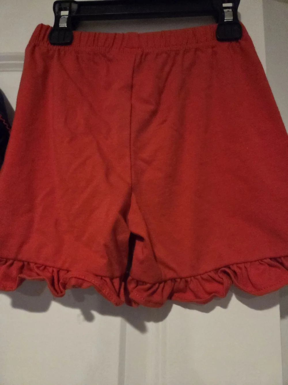 Girls Stitchy Fish Navy and Red Apple Short Set Size 6